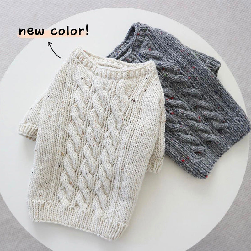 KFX-6568125 Knitted Pet Sweater for Autumn and Winter in Various Colors and Patterns