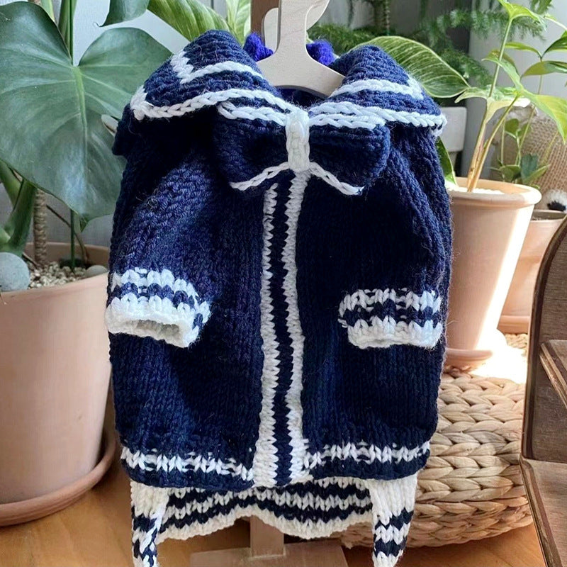 KFX-6568125 Knitted Pet Sweater for Autumn and Winter in Various Colors and Patterns