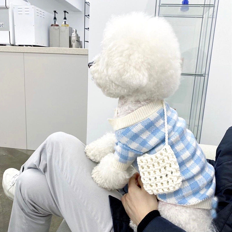 KFX-6568125 Knitted Pet Sweater for Autumn and Winter in Various Colors and Patterns