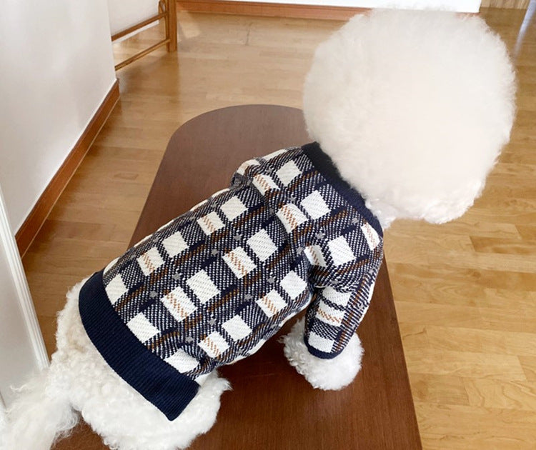 KFX-6568125 Knitted Pet Sweater for Autumn and Winter in Various Colors and Patterns