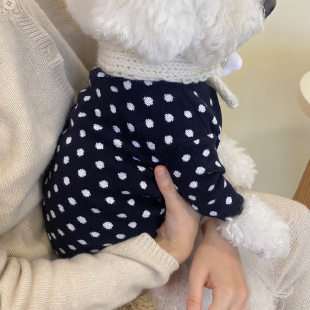 KFX-6568125 Knitted Pet Sweater for Autumn and Winter in Various Colors and Patterns