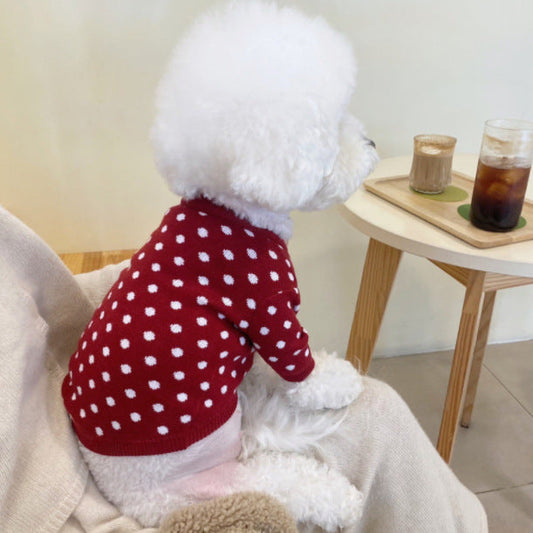 KFX-6568125 Knitted Pet Sweater for Autumn and Winter in Various Colors and Patterns