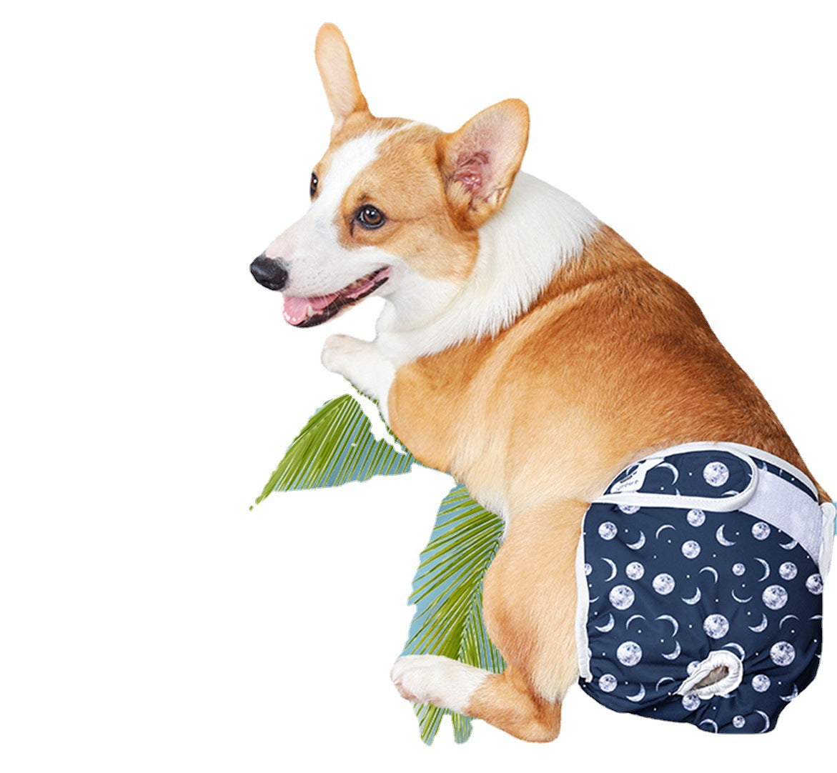KFX-6570685 Washable Environmental Protection Diaper Pants for Dogs in Various Colors and Sizes