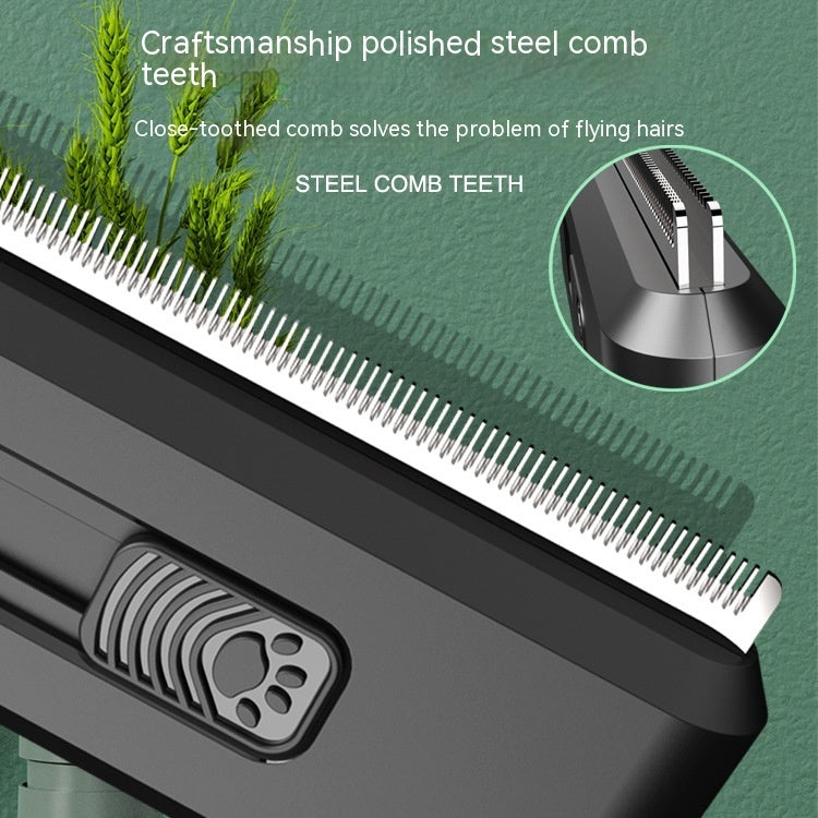 KFX-6571709 Two-in-One Pet Hair Cleaning Comb for Dogs and Cats - ABS and Stainless Steel Design