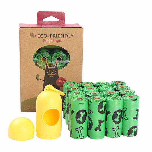 KFX-6572349 Degradable Pet Waste Bags - Leak-Proof and Easy to Use, Eco-Friendly Solution for Dogs and Cats, 72 or 144 Bags per Set
