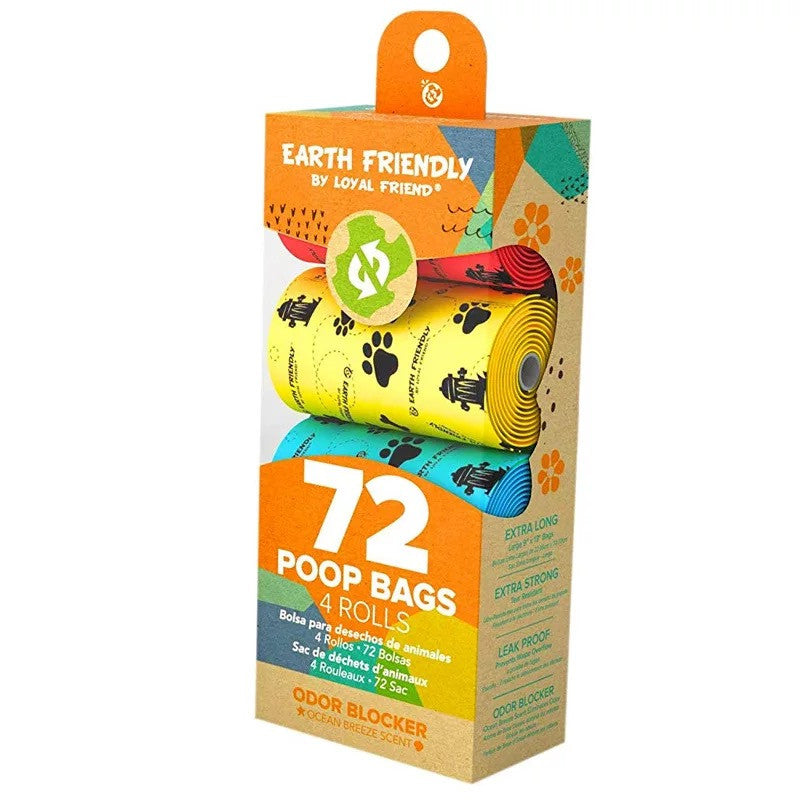 KFX-6572349 Degradable Pet Waste Bags - Leak-Proof and Easy to Use, Eco-Friendly Solution for Dogs and Cats, 72 or 144 Bags per Set