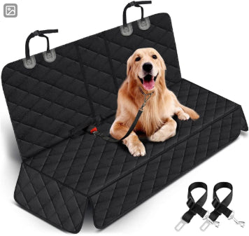 KFX-6578109 Dog Car Front and Rear Pet Cushion - Black Oxford Cloth, 45x45x58CM, Thickened Three-Dimensional Lining