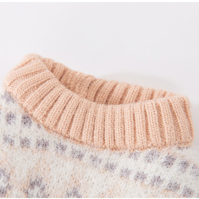 KFX-6580413 Warm and Stylish Diamond-shaped Sweater for Small and Medium Dogs in Soft Material
