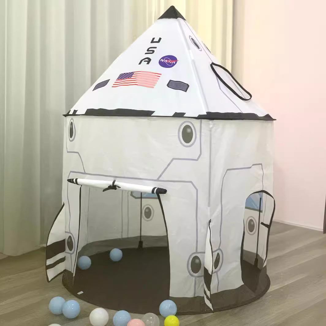 KFX-6580669 Foldable Indoor Children's Tent with Tunnel and Triangle – Fabric Playhouse for Emotional and Sensory Development