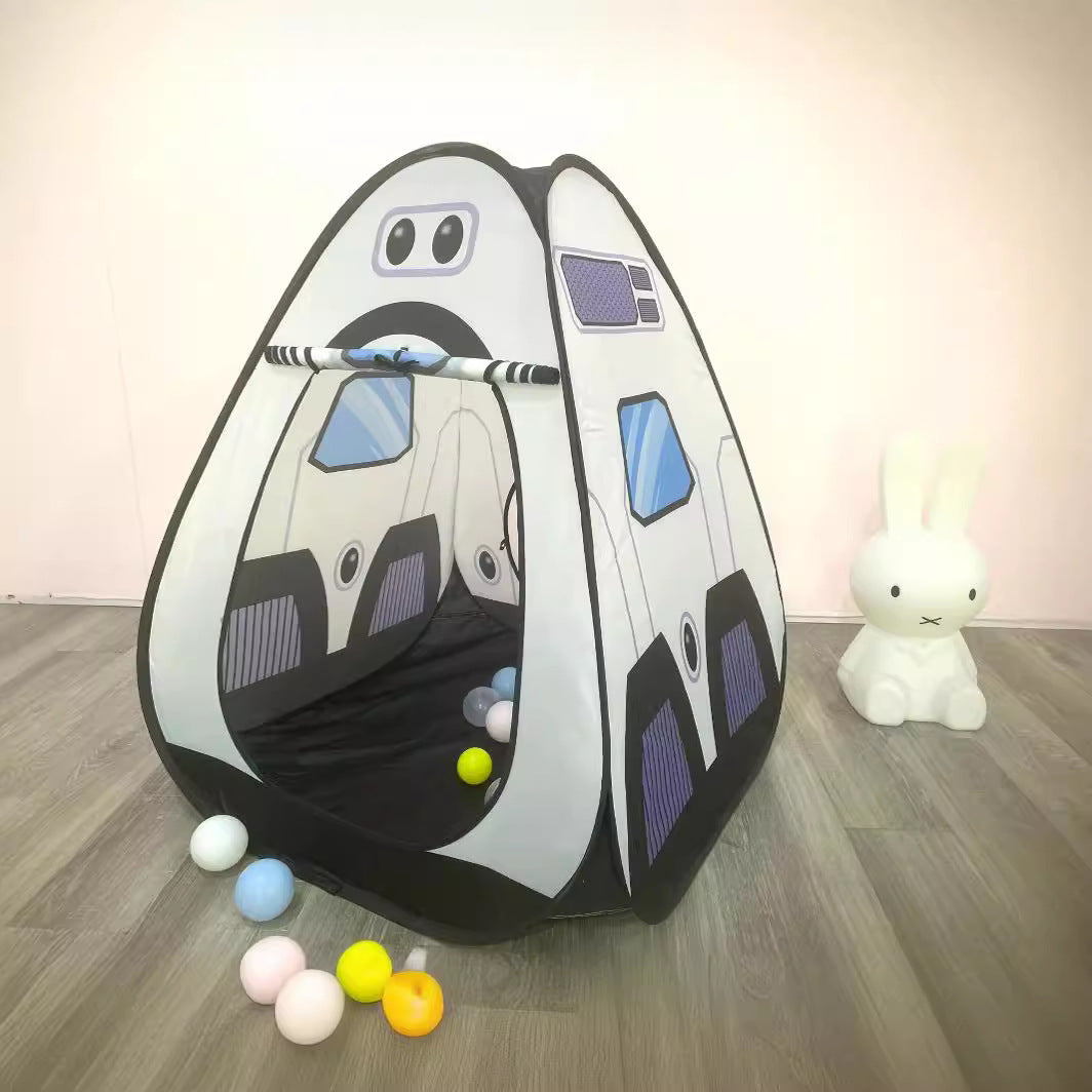 KFX-6580669 Foldable Indoor Children's Tent with Tunnel and Triangle – Fabric Playhouse for Emotional and Sensory Development