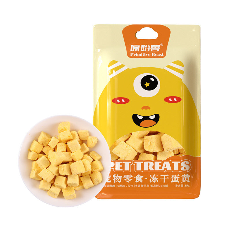 KFX-6581693 Freeze-Dried Chicken, Salmon, Egg Yolk & Fish Snacks for Dogs and Cats