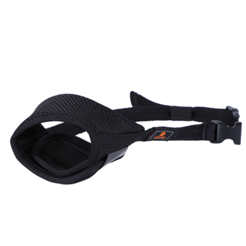 KFX-6584893 Adjustable Breathable Pet Muzzle Mask - Durable Mesh, Size Adjustable for Comfort