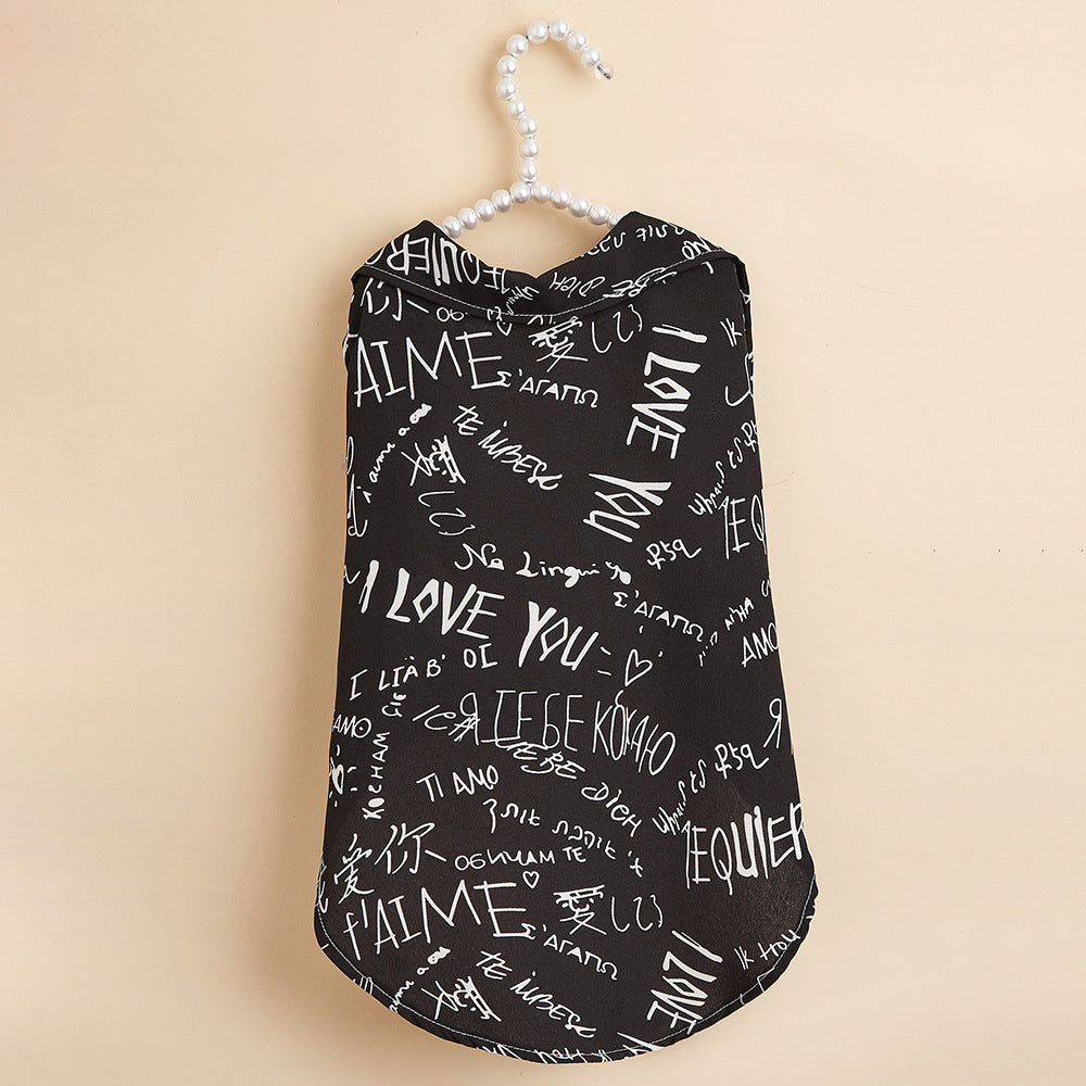 KFX-6587197 I Love Your Printed Cotton Dog Shirt for Small Dogs - XS to XL Sizes Available