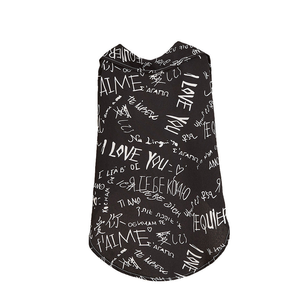 KFX-6587197 I Love Your Printed Cotton Dog Shirt for Small Dogs - XS to XL Sizes Available