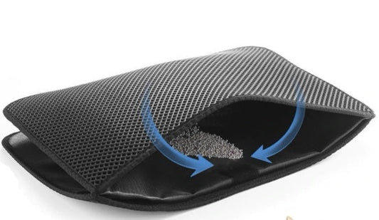 KFX-6592957 Waterproof Double Layer EVA Cat Litter Mat with Honeycomb Design for Easy Cleaning and Maximum Protection