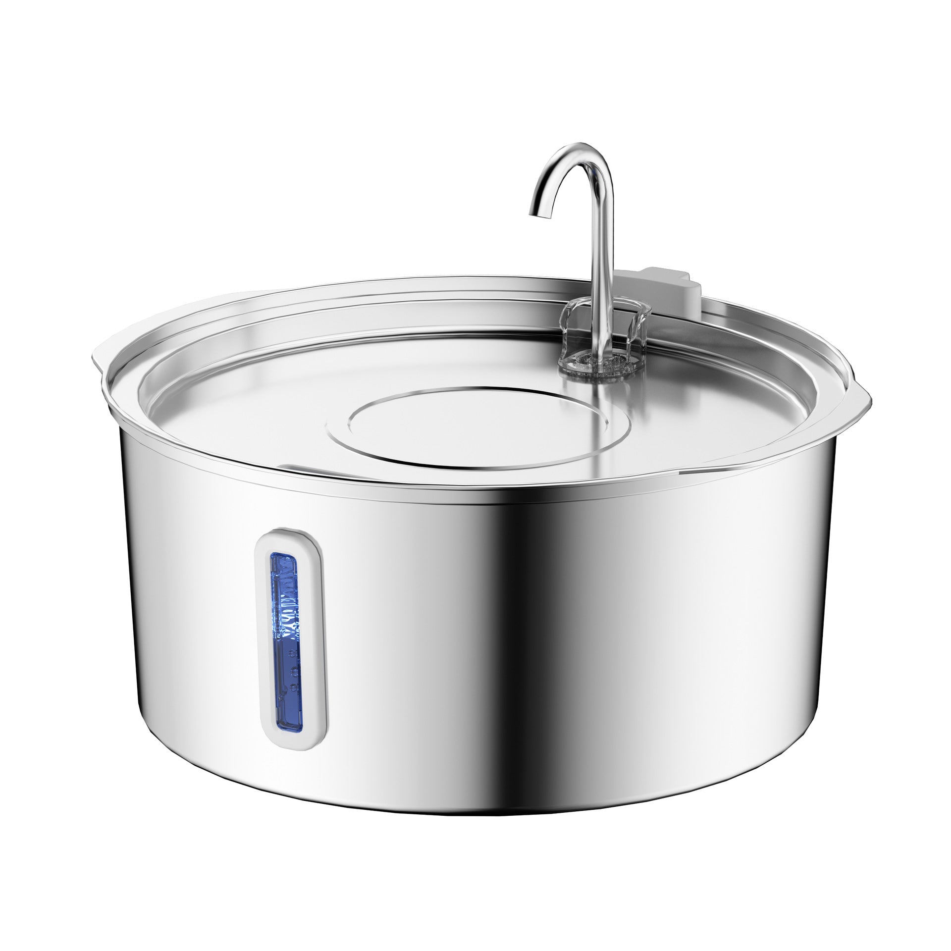 KFX-6593213 Large Capacity 7L Pet Bowl with Stainless Steel Floating Design for Cats and Dogs