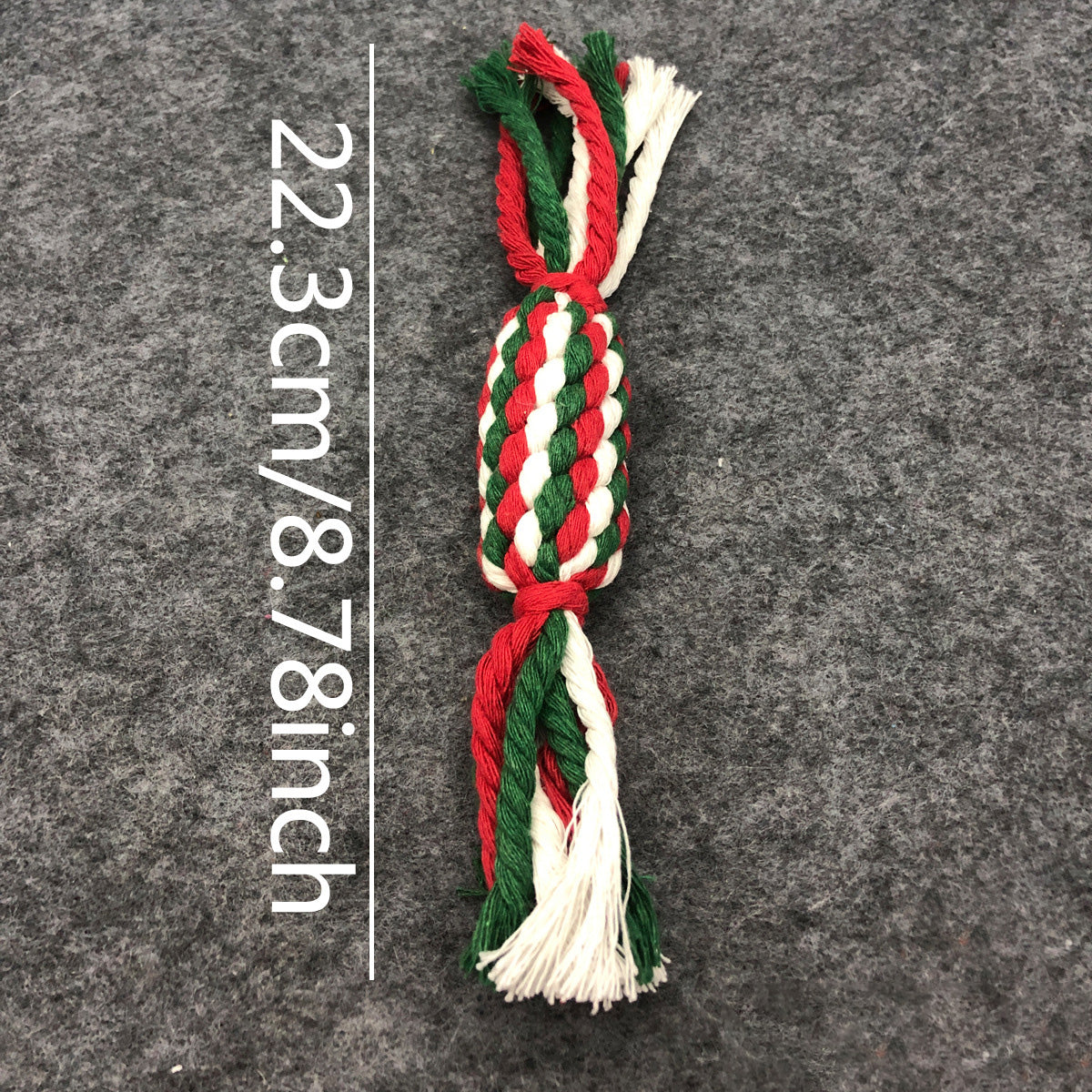 KFX-6595773 Christmas-Themed Interactive Cotton Rope Dog Toy Set for Small & Medium Dogs - Bite-Resistant & Tooth-Cleaning Fun