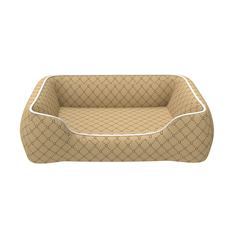 KFX-6597181 Waterproof Kennel for Small Pets, Bite and Scratch Resistant, All-Season Universal Bed, Easy-Clean Removable Cover, Corgi Stuffed Animal Design