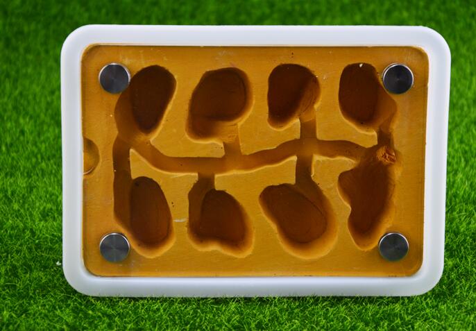 KFX-6597949 Pet Ant Flat Gypsum Nest with Feeding Box - Yellow, 17.5x5x12.5cm, 10mm Aperture
