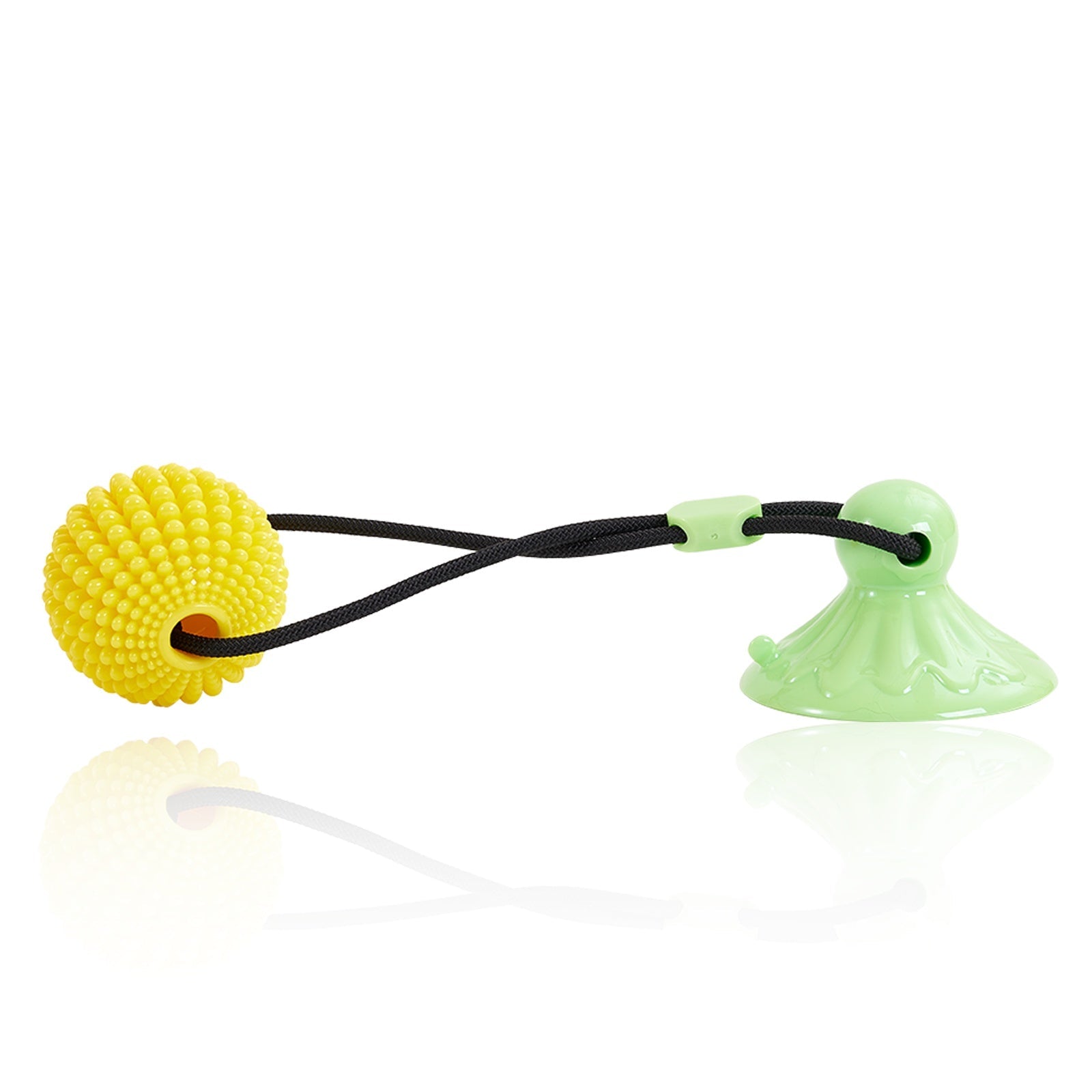 KFX-6600381 Interactive Suction Cup Corn Ball Chew Toys for Medium to Large Dogs - Tug of War & Teeth Cleaning