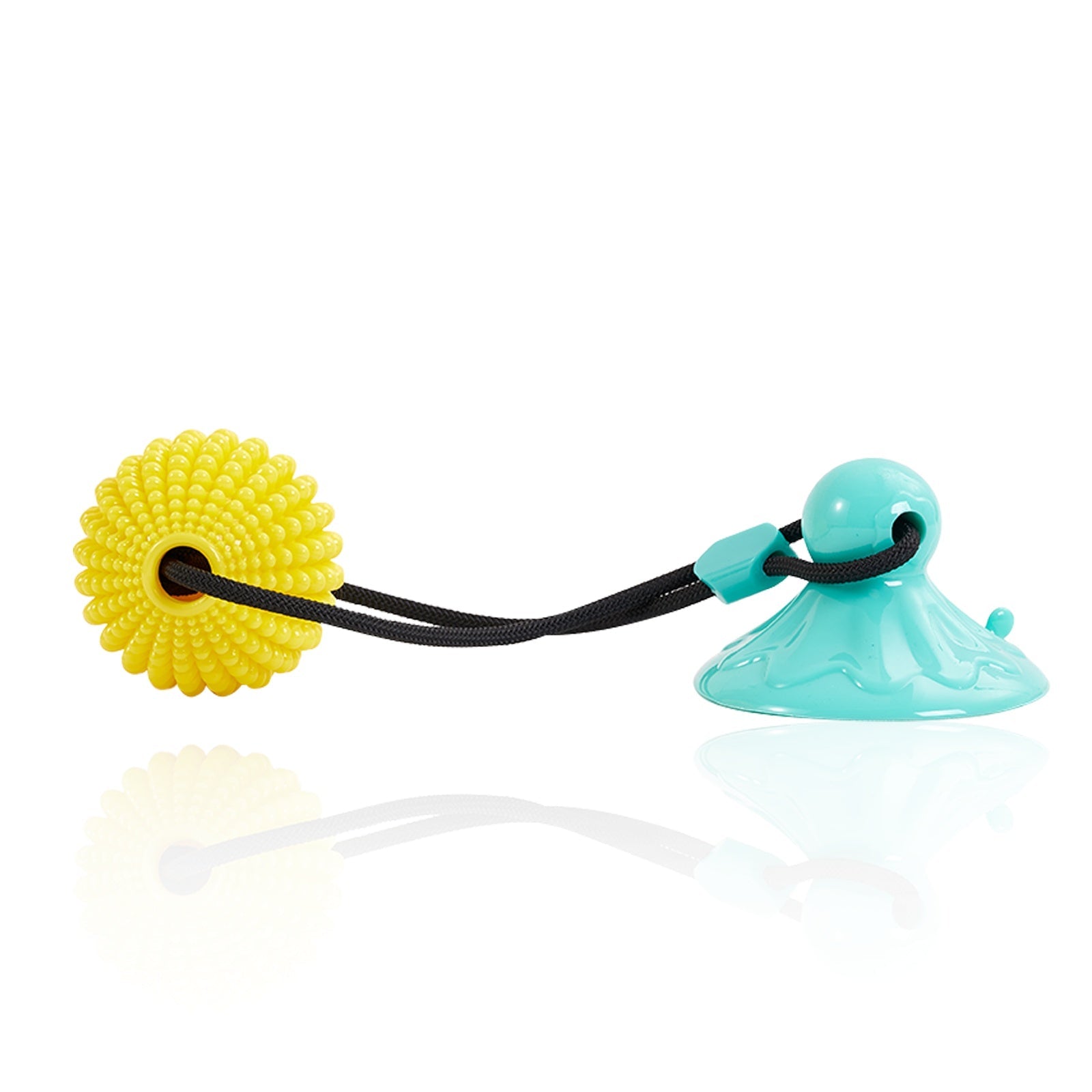 KFX-6600381 Interactive Suction Cup Corn Ball Chew Toys for Medium to Large Dogs - Tug of War & Teeth Cleaning