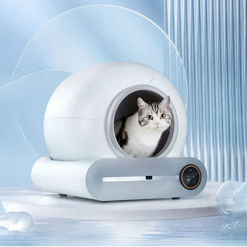 KFX-660051 Large Self-Cleaning Cat Litter Box with Intelligent Control and Easy Clean Features