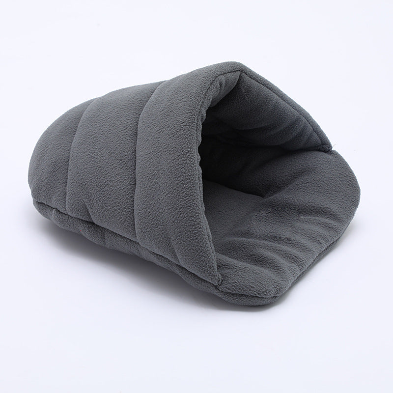 KFX-6602941 Cute Cat Sleeping Bag for Small Pets - Teddy, Guinea Pig, and Hamster - Four Seasons Nest in Various Colors