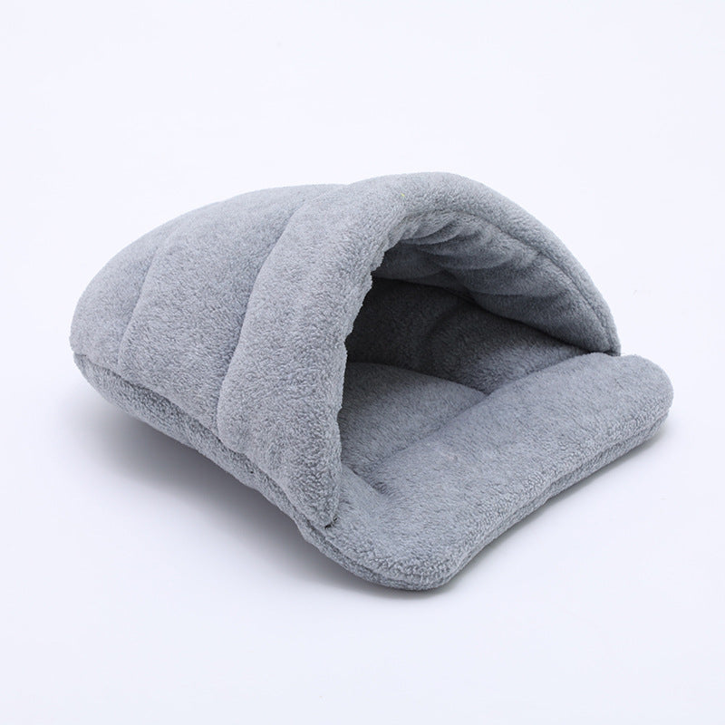 KFX-6602941 Cute Cat Sleeping Bag for Small Pets - Teddy, Guinea Pig, and Hamster - Four Seasons Nest in Various Colors