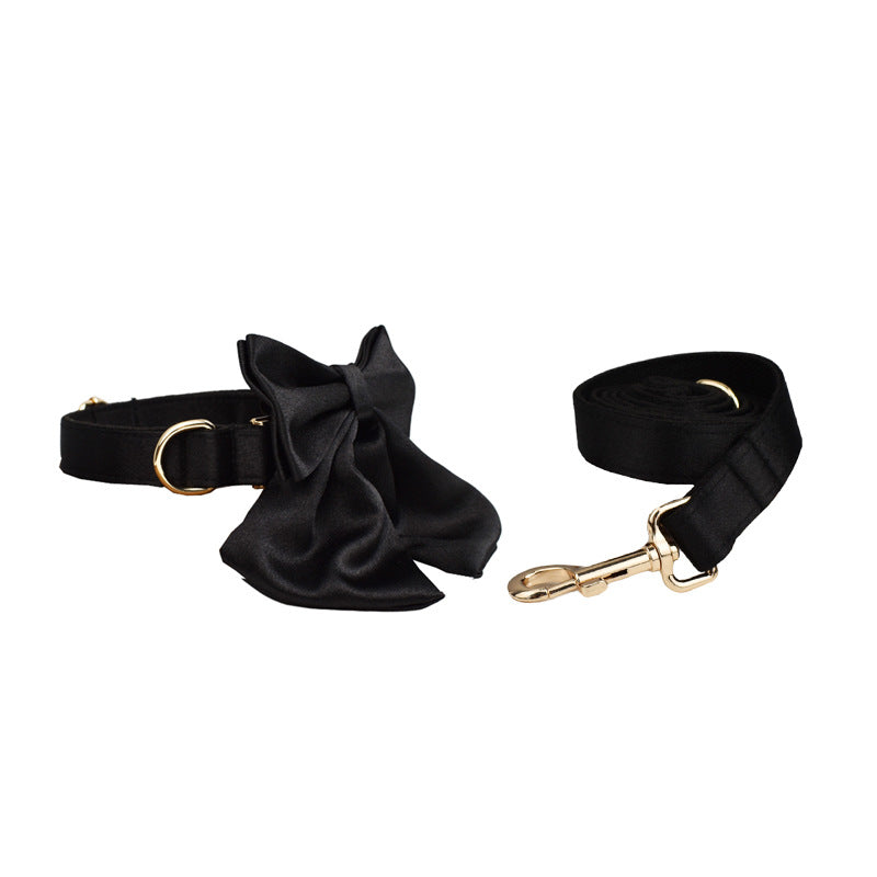 KFX-6604349 Pet Collar and Leash Set with Bow and Vest for Dogs