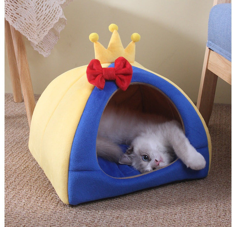 KFX-6606909 Cozy Four Seasons Semi-Enclosed Pet Nest for Cats – Available in 3 Sizes