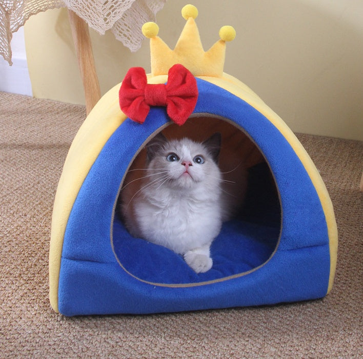 KFX-6606909 Cozy Four Seasons Semi-Enclosed Pet Nest for Cats – Available in 3 Sizes