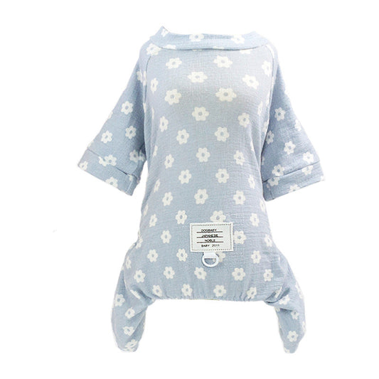 KFX-6611005 Cotton Four-Legged Dog Clothing - Sizes S to XXL with Adjustable Fit