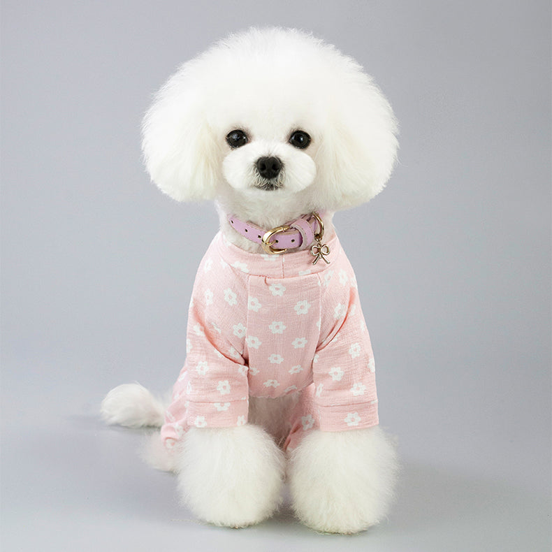 KFX-6611005 Cotton Four-Legged Dog Clothing - Sizes S to XXL with Adjustable Fit