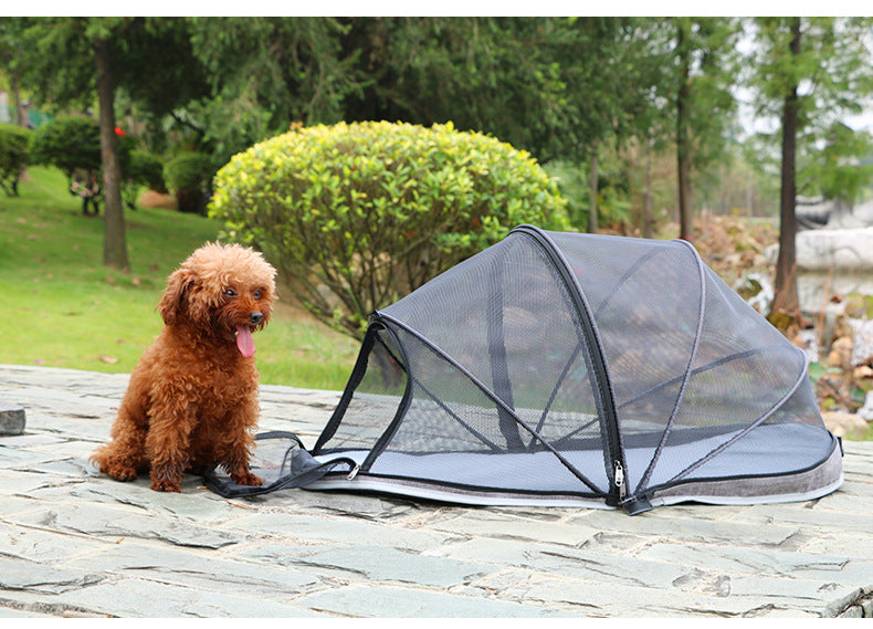 KFX-6613437 Portable Folding Pet Tent for Cats - Travel Camping Bed - Easy Set Up