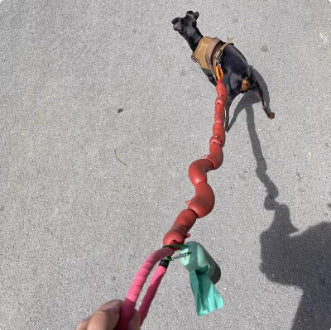 KFX-6615869 Brown Sausage Rope Toy for Dogs and Cats, 108cm Long, Durable Handheld Design