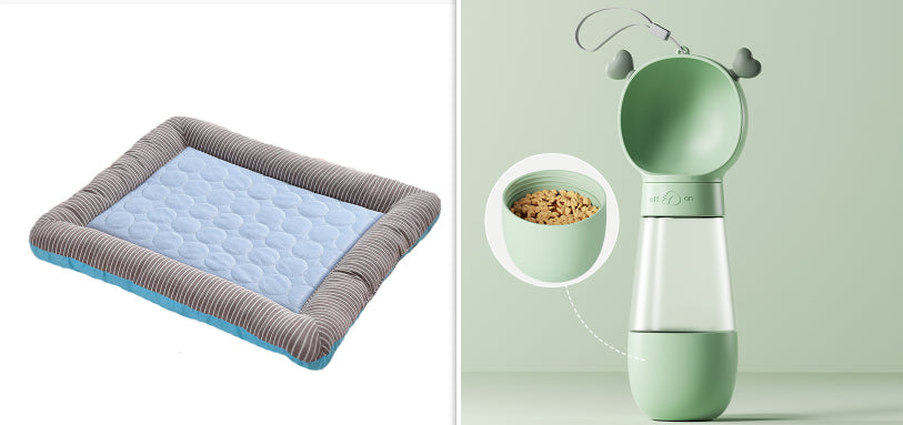 KFX-6616253 Cooling Pet Mat for Dogs and Cats - Soft Ice Silk Breathable Bed for Summer Sleeping - Available in Multiple Sizes