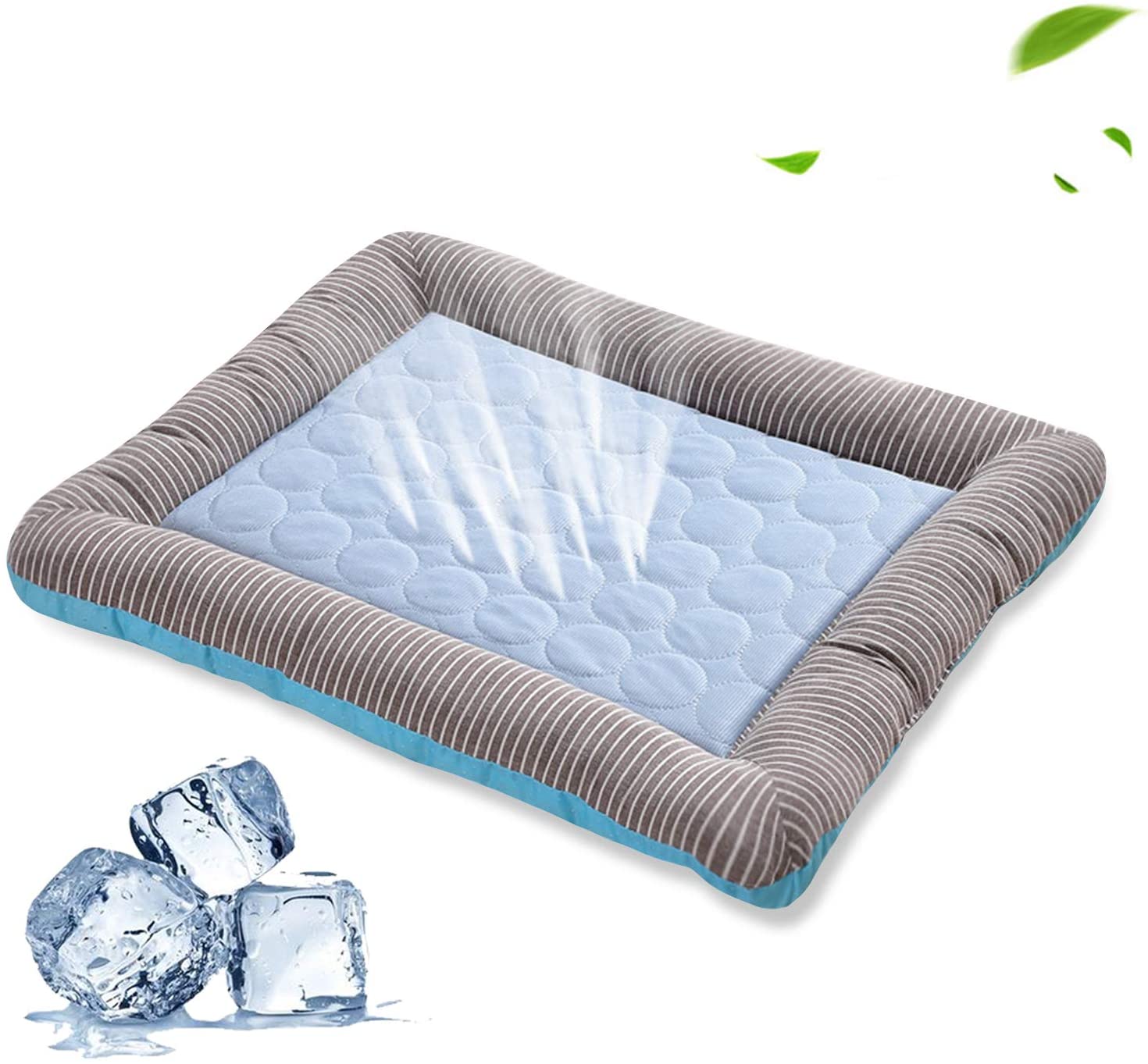 KFX-6616253 Cooling Pet Mat for Dogs and Cats - Soft Ice Silk Breathable Bed for Summer Sleeping - Available in Multiple Sizes