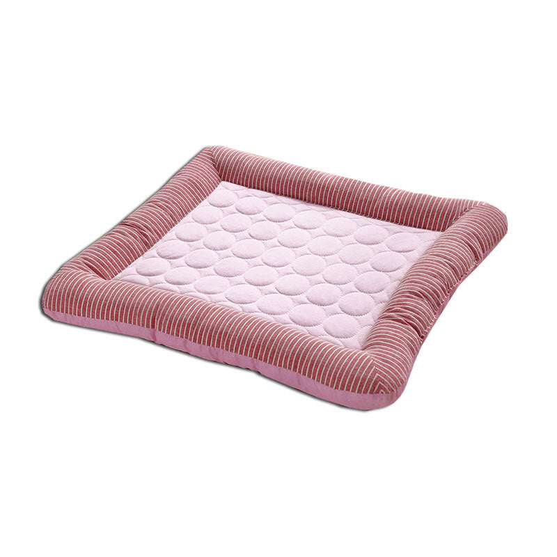 KFX-6616253 Cooling Pet Mat for Dogs and Cats - Soft Ice Silk Breathable Bed for Summer Sleeping - Available in Multiple Sizes