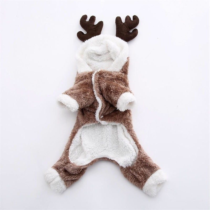 KFX-6618557 Cartoon Shaker Velvet Pet Coat for Dogs and Cats - Four-Legged Winterwear