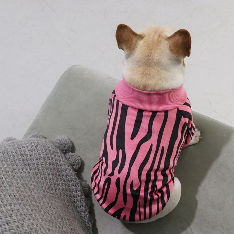 KFX-6619453 Cozy Double-Fleece Sweater for Small Dogs - Autumn and Winter Styles in Beige, Pink, Royal Blue