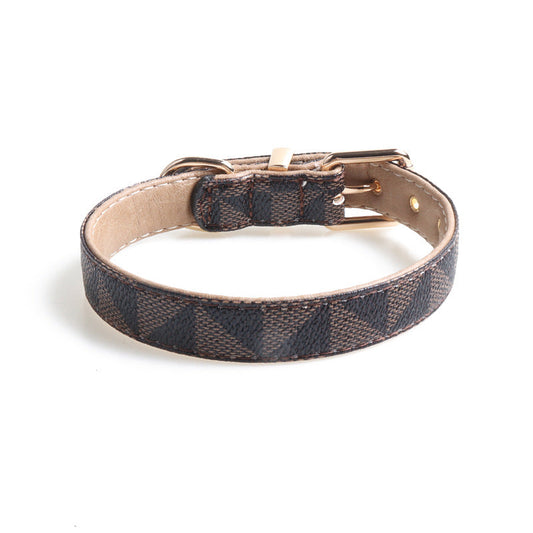 KFX-6622141 Exquisite PU Leather Dog Collar in Multiple Colors and Sizes