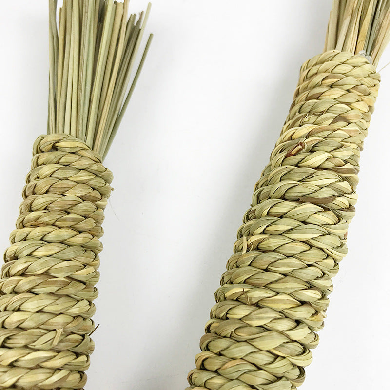 KFX-6622781 Hand Woven Water Grass Toy for Small Pets - Ideal for Teeth Grinding and Dental Health