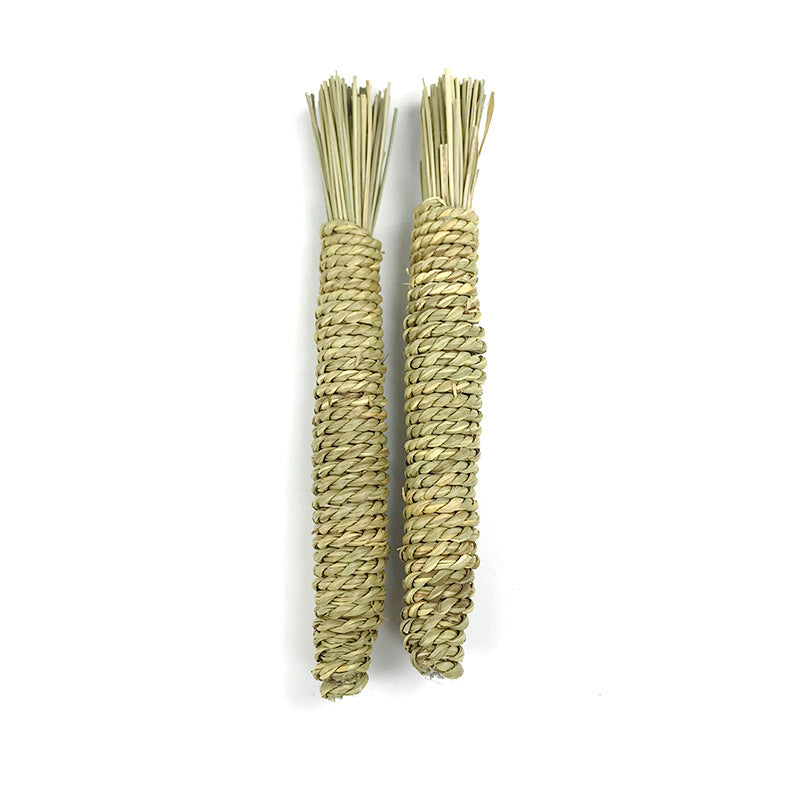KFX-6622781 Hand Woven Water Grass Toy for Small Pets - Ideal for Teeth Grinding and Dental Health