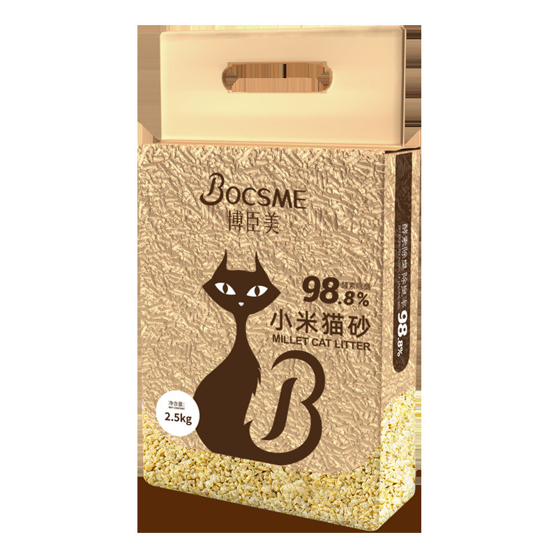 KFX-6623421 Tofu Cat Litter with Deodorant, Dust-free Bentonite Ore, 2.5kg