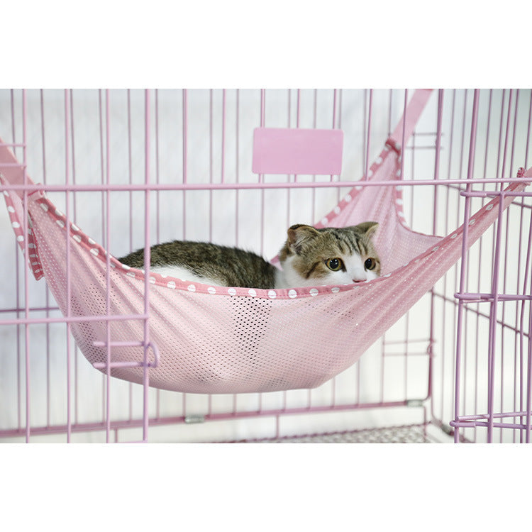 KFX-6623805 Breathable Mesh Cat Hammock for Comfortable Relaxation - Small & Large Sizes Available