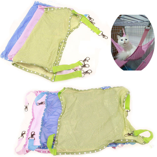 KFX-6623805 Breathable Mesh Cat Hammock for Comfortable Relaxation - Small & Large Sizes Available