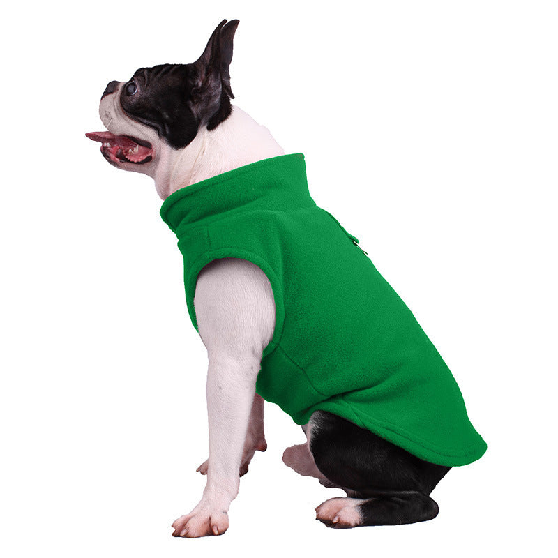 KFX-6624317 Thickened Pet Dog Coat with Soft Fabric for Cold Weather - 8 Stylish Colors Available