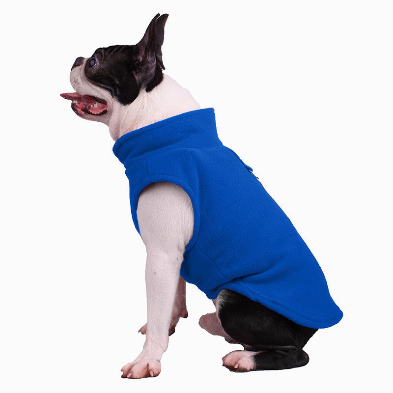KFX-6624317 Thickened Pet Dog Coat with Soft Fabric for Cold Weather - 8 Stylish Colors Available