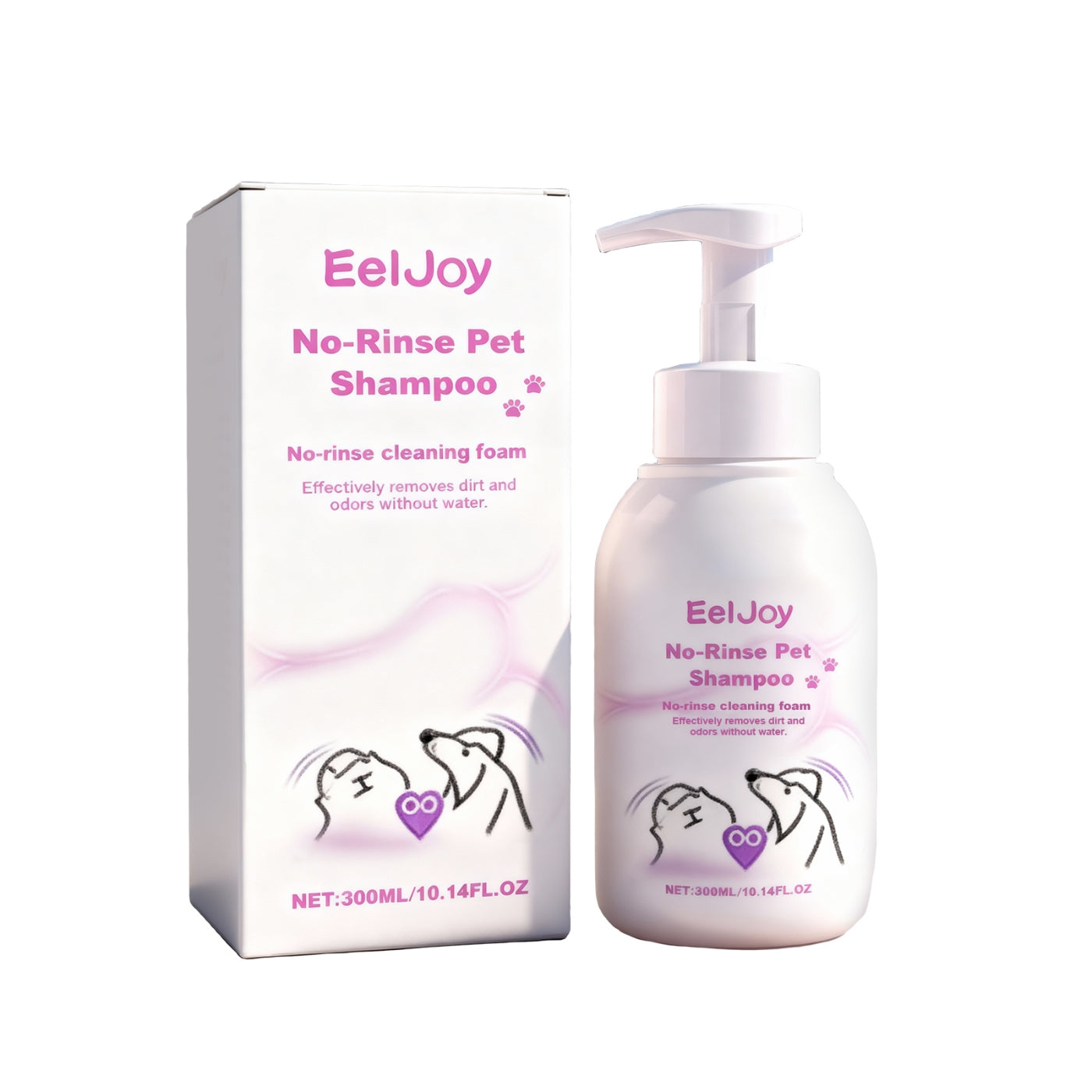 KFX-6627773 No-Rinse Foaming Pet Shampoo with Natural Ingredients