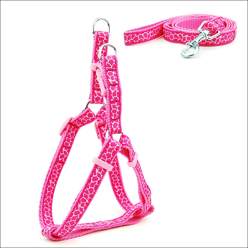 KFX-6629181 Adjustable Cat and Dog Leash with Chest Strap, Durable PP Material
